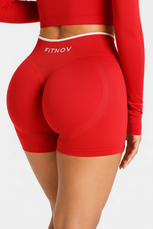 Short rouge logo ceinture uniquement